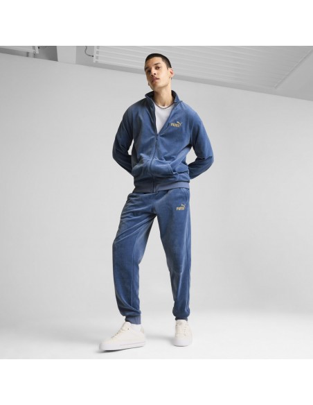 PANTALÓN PUMA ESS+ MINIMAL GOLD VELOUR TRACK SWEATPANTS