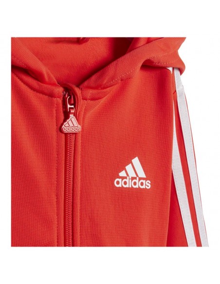 CHANDAL ADIDAS I 3S FZ FL JOG IV7410 SANPIN/WHITE NIÑA