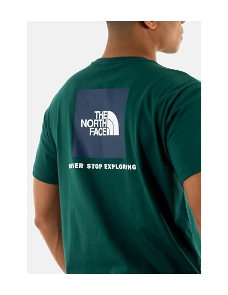 CAMISETA TNF MEN'S S/S BOX NSE TEE FOREST GREEN