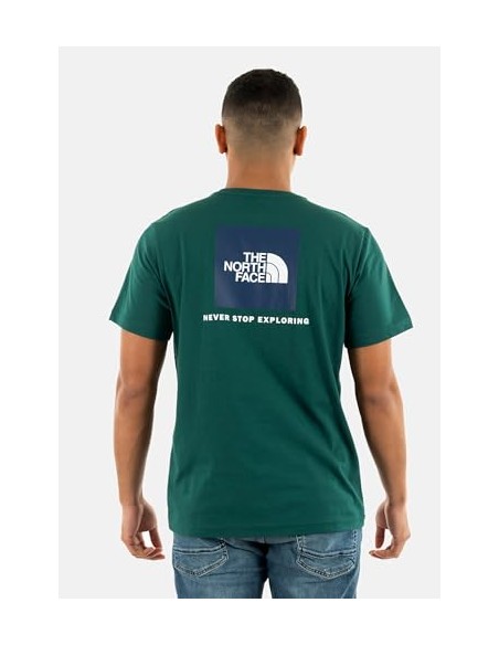 CAMISETA TNF MEN'S S/S BOX NSE TEE FOREST GREEN