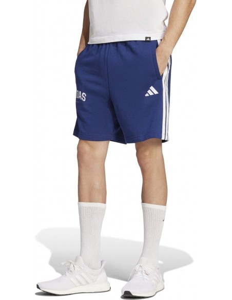 Pantalón corto Adidas-M 3S SHO-JM2483 AZUL-HOMBRE