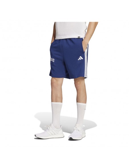 Pantalón corto Adidas-M 3S SHO-JM2483 AZUL-HOMBRE