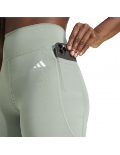 Malla Corta Adidas-OPT ESS ST 7IN-JI5522 VERDE-MUJER 2