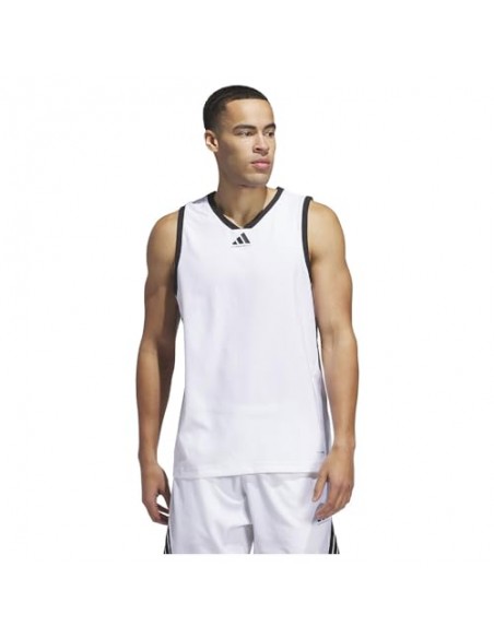 Camiseta sin mangas Adidas-CRAZYLITE JER-JN0337 BLANCO-HOMBRE