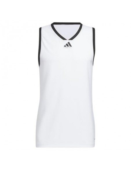 Camiseta sin mangas Adidas-CRAZYLITE JER-JN0337 BLANCO-HOMBRE