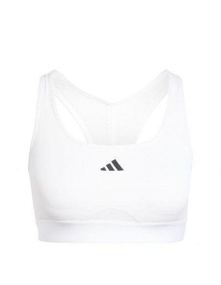 Top de bikini Adidas-PWRCT BRA-JG1405 BLANCO-MUJER