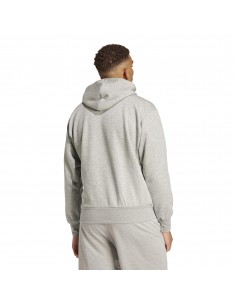 Sudadera Adidas-M BL FL HD-IN6160 GRIS-HOMBRE 2