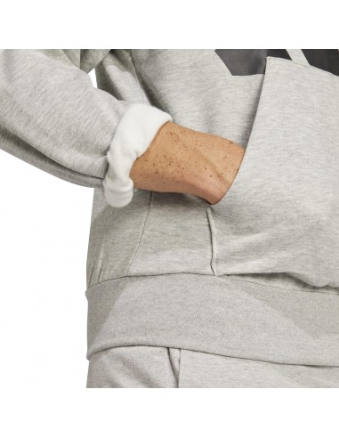 Sudadera Adidas-M BL FL HD-IN6160 GRIS-HOMBRE