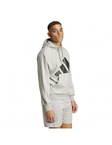 Sudadera Adidas-M BL FL HD-IN6160 GRIS-HOMBRE