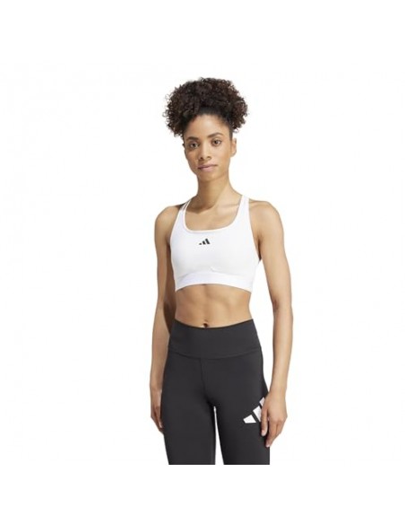 Top de bikini Adidas-PWRCT BRA-JG1405 BLANCO-MUJER