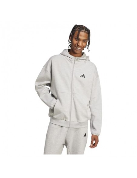 Chaqueta de chandal Adidas-M FI SL FZ-JD4945 GRIS-HOMBRE