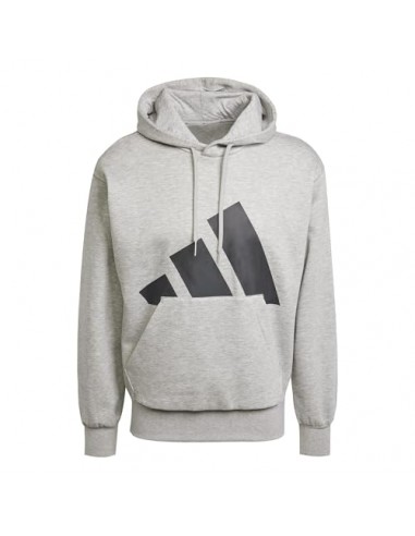 Sudadera Adidas-M BL FL HD-IN6160 GRIS-HOMBRE