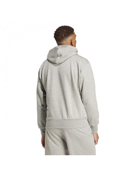 Sudadera Adidas-M BL FL HD-IN6160 GRIS-HOMBRE