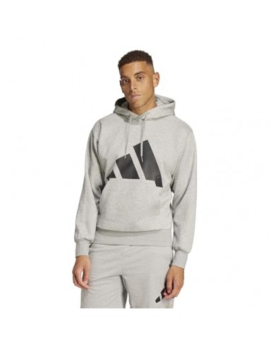 Sudadera Adidas-M BL FL HD-IN6160 GRIS-HOMBRE