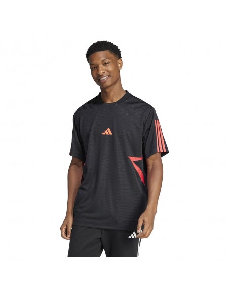 Camiseta manga corta Adidas-M TIRO CB TEE-JC8052 NEGRO-HOMBRE