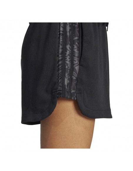 Pantalón corto Adidas-W AOP 3S SH-JG6224 NEGRO-MUJER