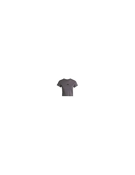 Camiseta manga corta Adidas-W FI SL BB TEE-JE4004  VERDE -MUJER