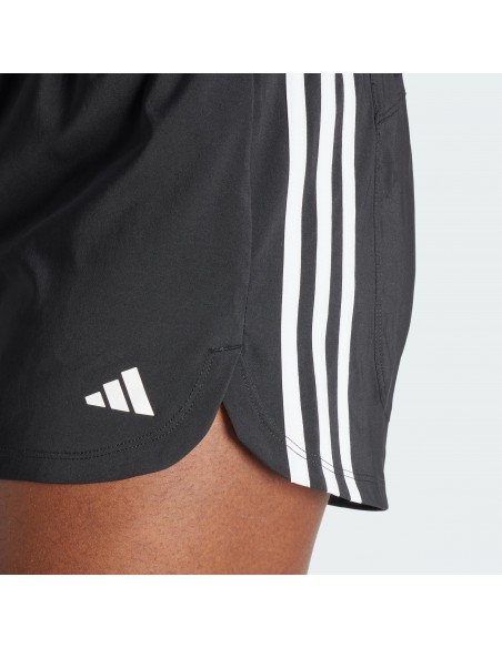 Pantalón corto Adidas-PACER WVN HIGH-IT7760 NEGRO-MUJER