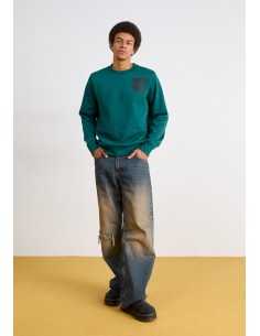 SUDADERA MEN'S FINE CREW GREEN 2