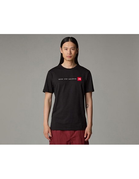 CAMISETA TNF MEN'S S/S NEVER STOP EXPLORING TEE -  NEGRO
