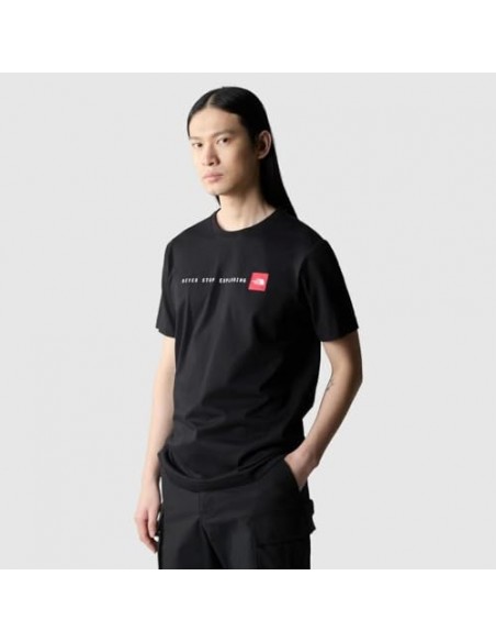 CAMISETA TNF MEN'S S/S NEVER STOP EXPLORING TEE -  NEGRO