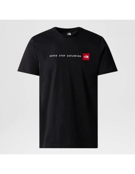 CAMISETA TNF MEN'S S/S NEVER STOP EXPLORING TEE -  NEGRO