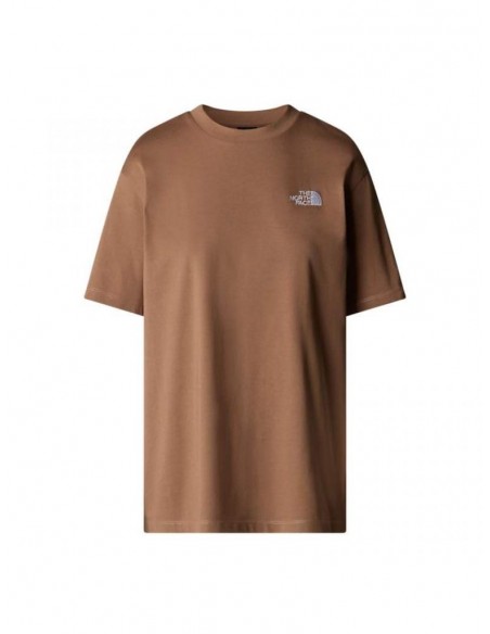 CAMISETA TNF WOMEN'S S/S ESSENTIAL OVERSIZE TEE - CAFÉ