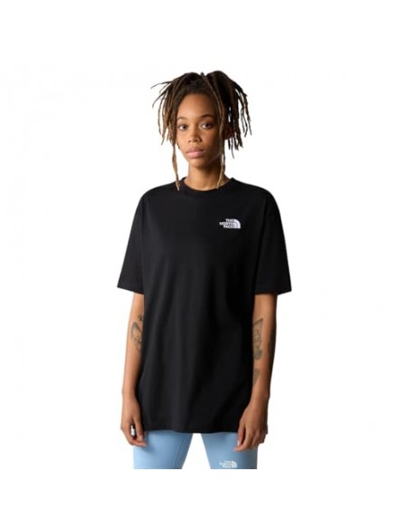 CAMISETA TNF WOMEN'S S/S ESSENTIAL OVERSIZE TEE - NEGRO