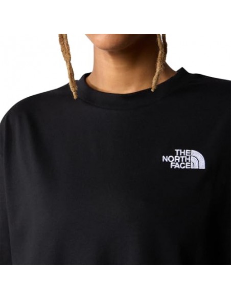 CAMISETA TNF WOMEN'S S/S ESSENTIAL OVERSIZE TEE - NEGRO