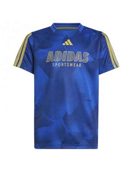 Camiseta manga corta Adidas-J HOT COF TEE-JD0499  AZUL -UNISEX JUNIOR