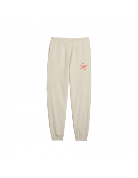 Pantalon Chandal Puma-ESS SCRIPT Sweatpants TR G-685807-87-BLANCO NIÑA