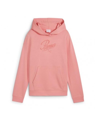 Sudadera PUMA ESS SCRIPT HOODIE SALMON
