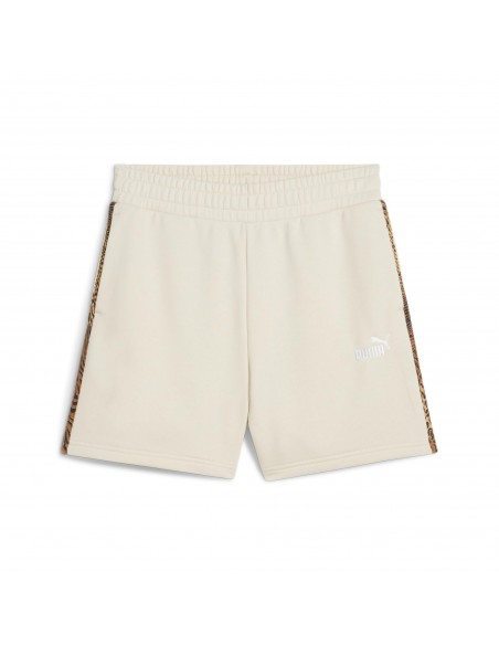 Pantalón corto Puma-ESS GRAPHIC ANIMAL Shorts 5 TR-688535-87-BLANCO MUJER