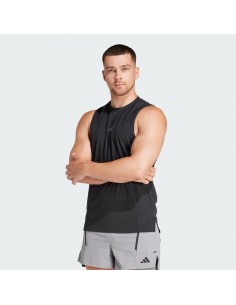 Camiseta de tiras Adidas-D4T TANK-IK9726 NEGRO-HOMBRE