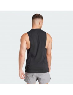 Camiseta de tiras Adidas-D4T TANK-IK9726 NEGRO-HOMBRE 2