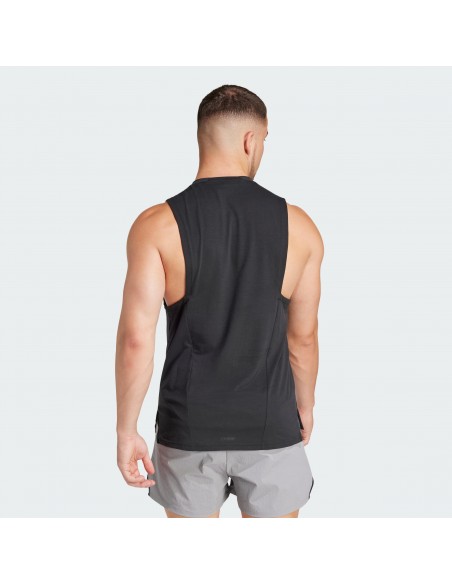 Camiseta de tiras Adidas-D4T TANK-IK9726 NEGRO-HOMBRE