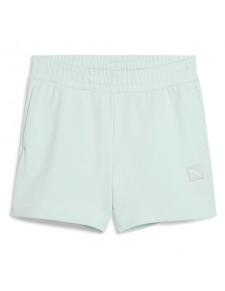 Pantalón corto Puma-ESS ELEVATED Mid-Rise Shorts 5-685020-50-AZUL MUJER