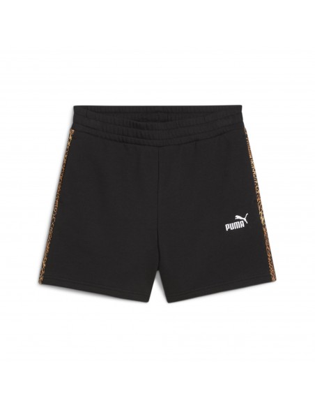 Pantalón corto Puma-ESS GRAPHIC ANIMAL Shorts 5 TR-688535-01-NEGRO MUJER