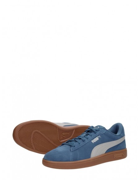 ZAPATILLAS PUMA Smash 3.0 390984-28 AZUL GRISÁCEO/GRIS UNISEX