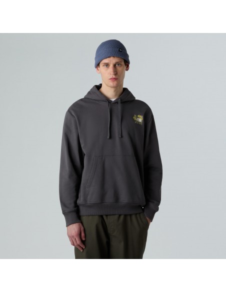 SUDADERA TNF M CONNECT RELAXED HOODE ANTHRACITE GREY