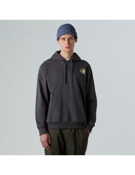 SUDADERA TNF M CONNECT RELAXED HOODE ANTHRACITE GREY