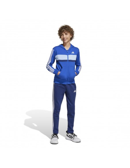 Chandal Adidas-J 3S TIB FL TS-JI6209 AZUL-UNISEX JUNIOR