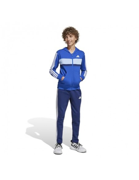 Chandal Adidas-J 3S TIB FL TS-JI6209 AZUL-UNISEX JUNIOR