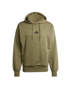 Sudadera Adidas-M FEELCOZY HD-JE3799 VERDE OSCURO-HOMBRE
