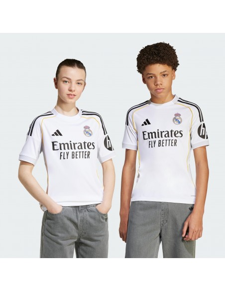 Camiseta de equipos ADIDAS REAL H JSY Y-JN8887-BLANCO-UNISEX JUNIOR