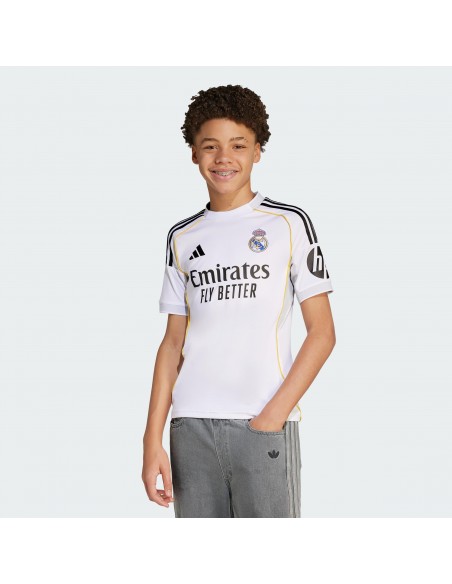 Camiseta de equipos ADIDAS REAL H JSY Y-JN8887-BLANCO-UNISEX JUNIOR