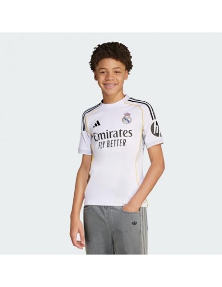 Camiseta de equipos ADIDAS REAL H JSY Y-JN8887-BLANCO-UNISEX JUNIOR