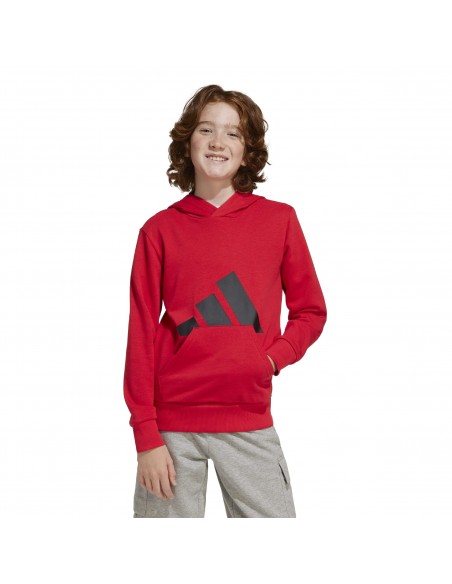 Sudadera Adidas-J BL FT HD 280-JE1389  ROJO -UNISEX JUNIOR