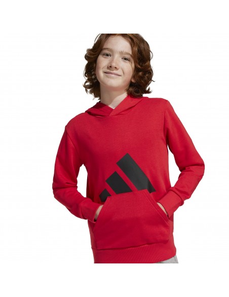 Sudadera Adidas-J BL FT HD 280-JE1389  ROJO -UNISEX JUNIOR