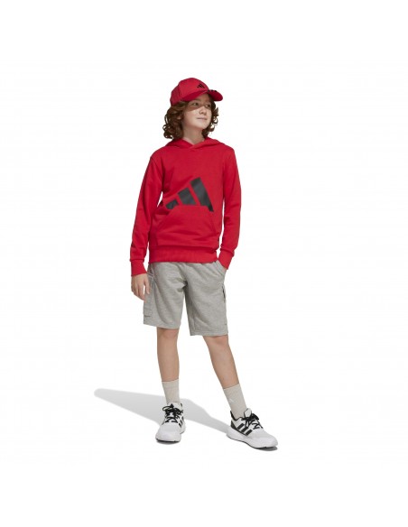 Sudadera Adidas-J BL FT HD 280-JE1389  ROJO -UNISEX JUNIOR